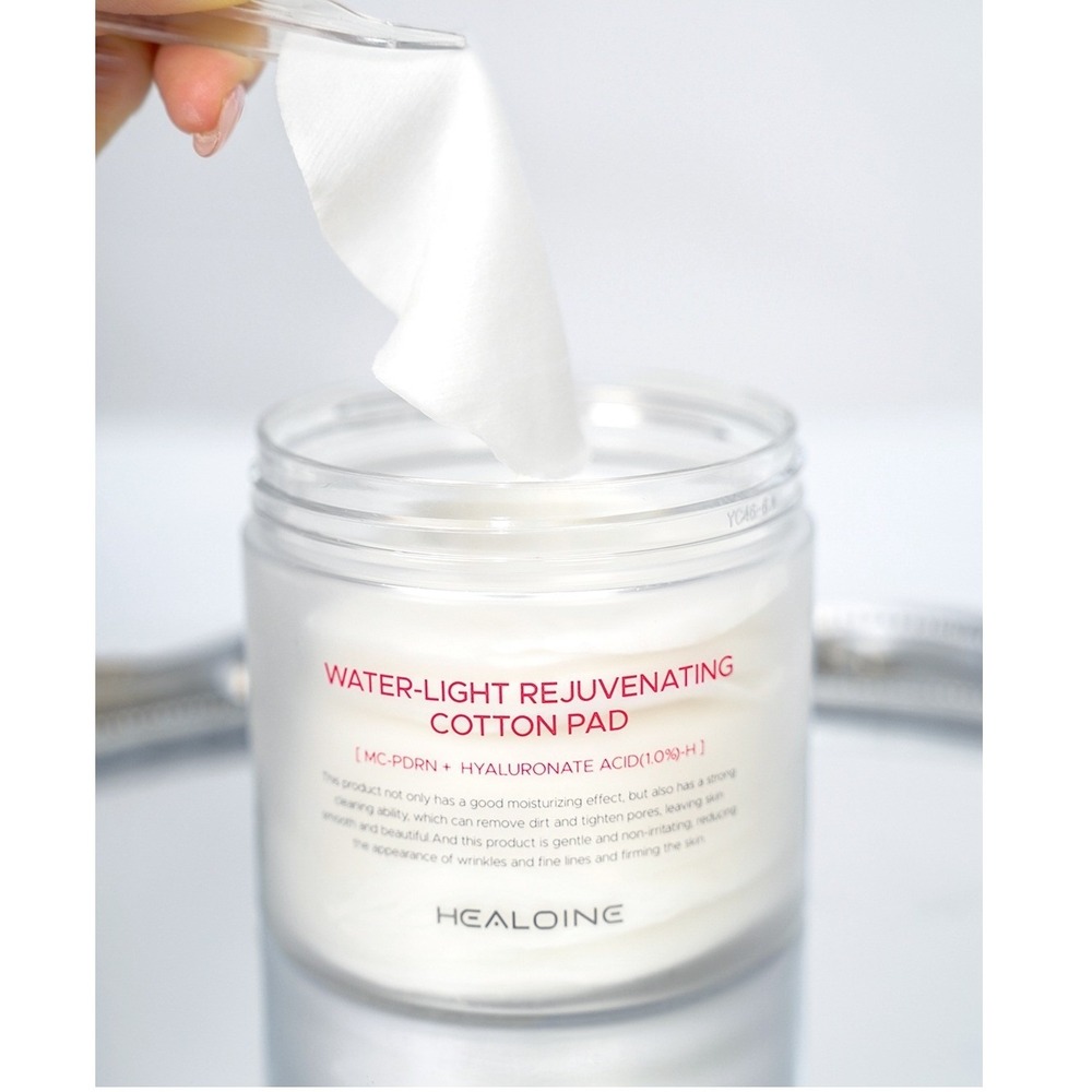 Healoine Water-Light Rejuvenating Cotton‎ Pads Korean PDRN Hyaluronic Acid